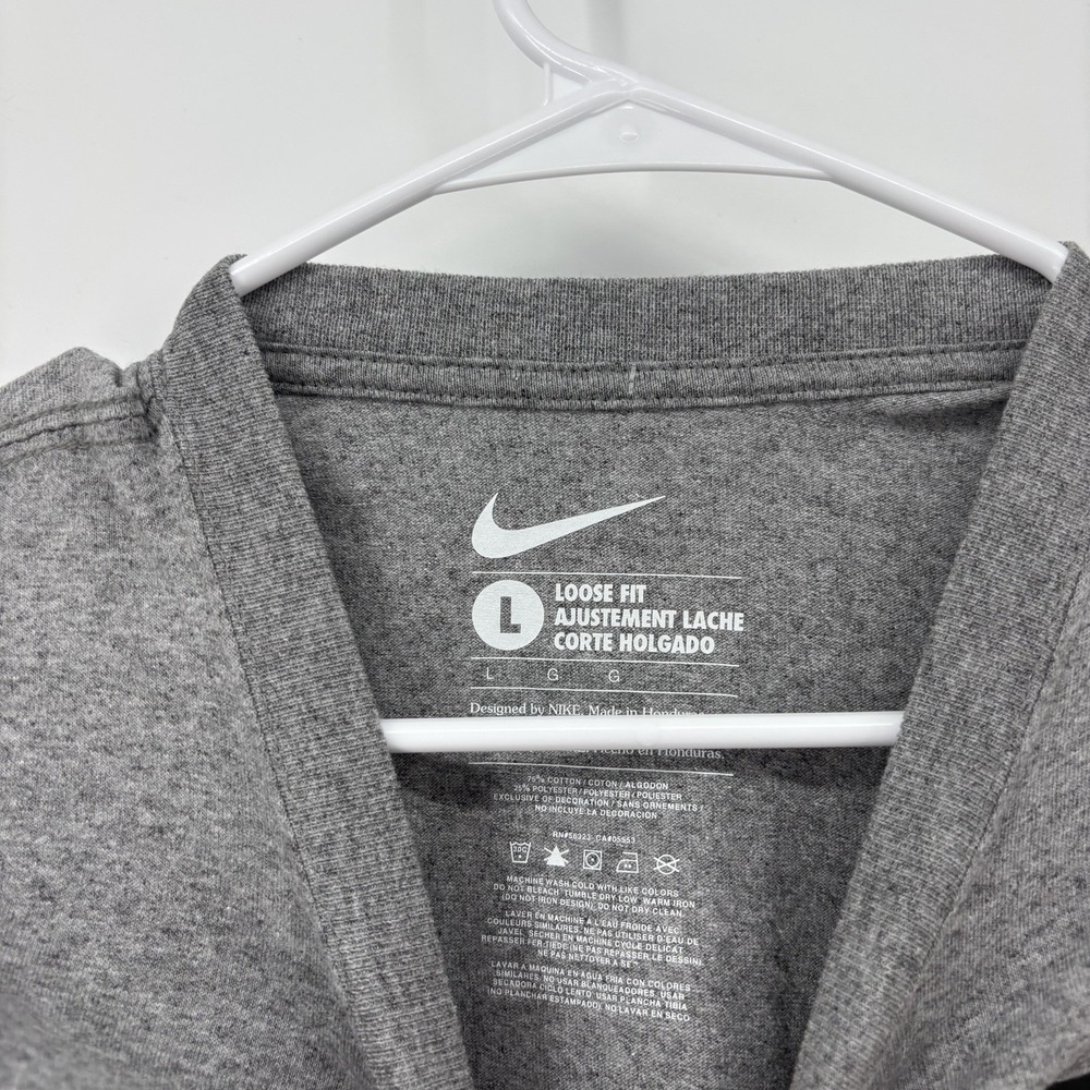 Nike Appalachian State Gray Loose Fit T Shirt Bleed Black & Gold Mens Size Large - Picture 5 of 7
